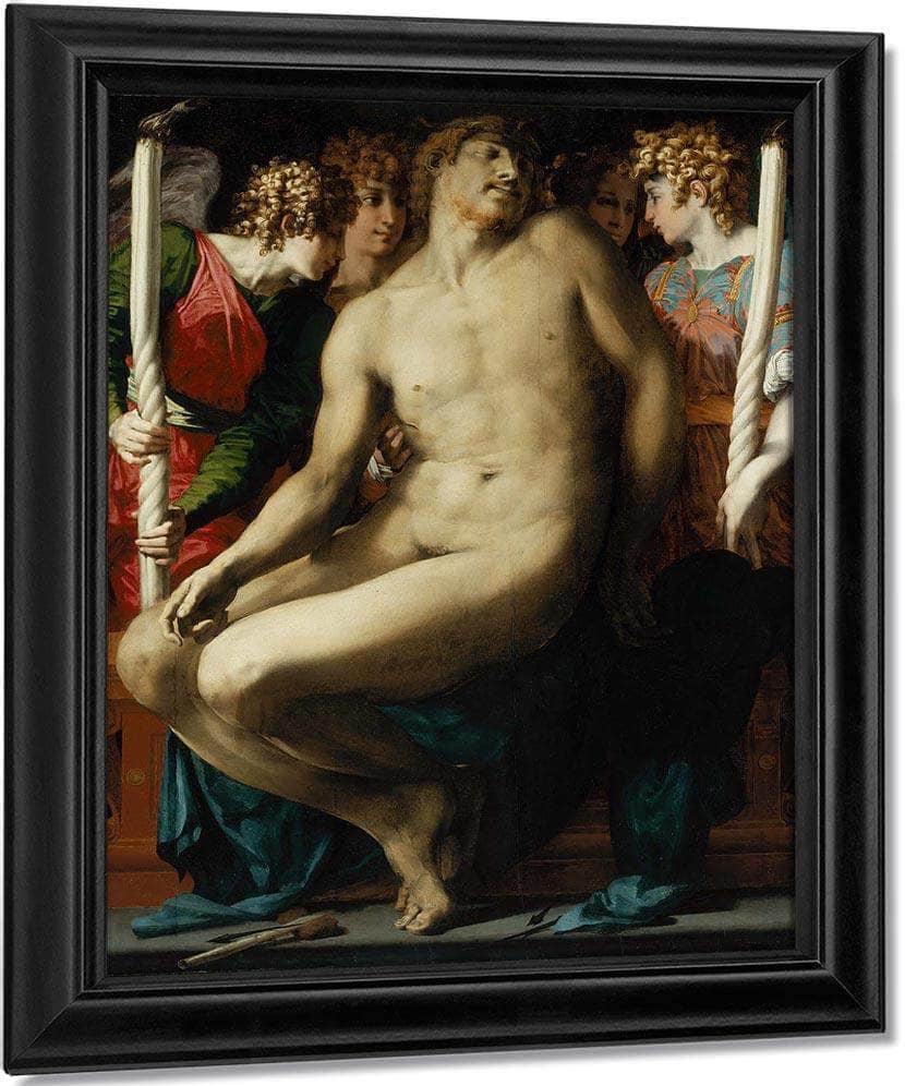 The Dead Christ With Angels By Rosso Fiorentino Fine Art Print