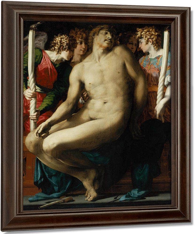 The Dead Christ With Angels By Rosso Fiorentino Fine Art Print