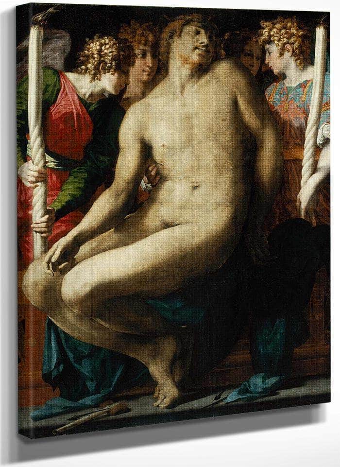 The Dead Christ With Angels By Rosso Fiorentino Fine Art Print