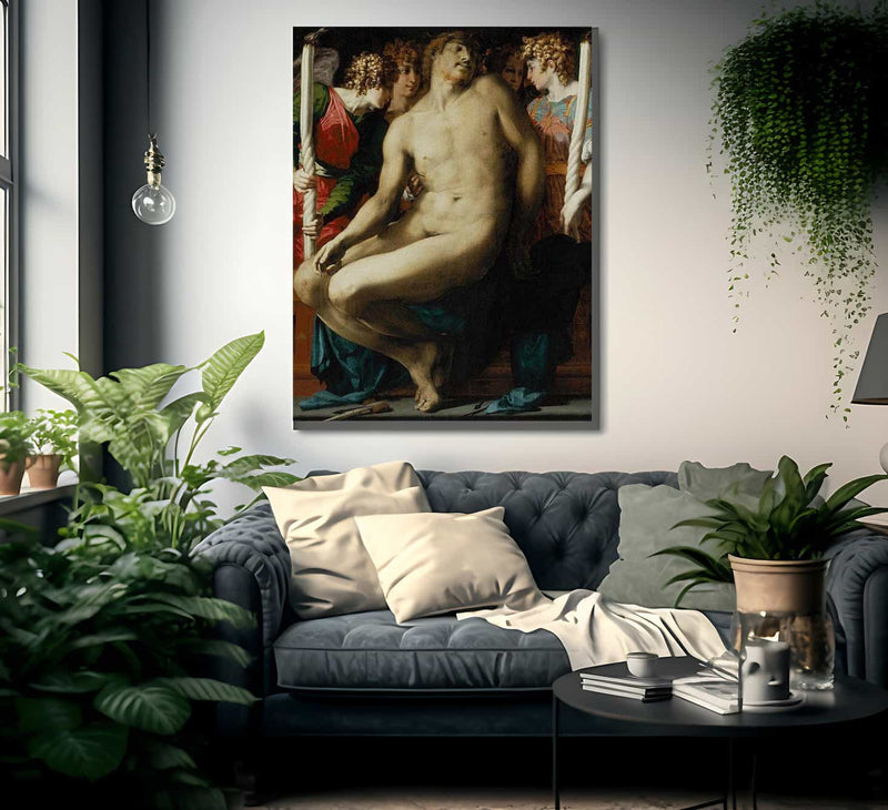 The Dead Christ With Angels By Rosso Fiorentino Fine Art Print