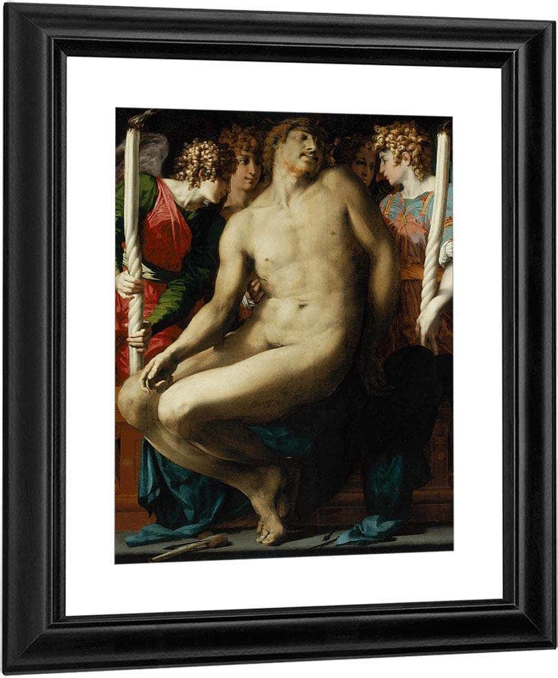The Dead Christ With Angels By Rosso Fiorentino Fine Art Print