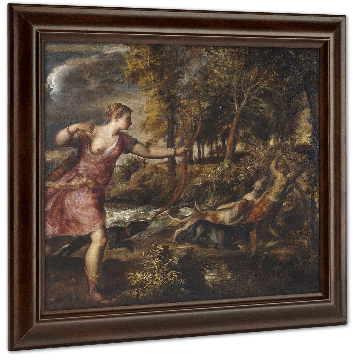 The Death Of Actaeon By Titian Fine Art Print