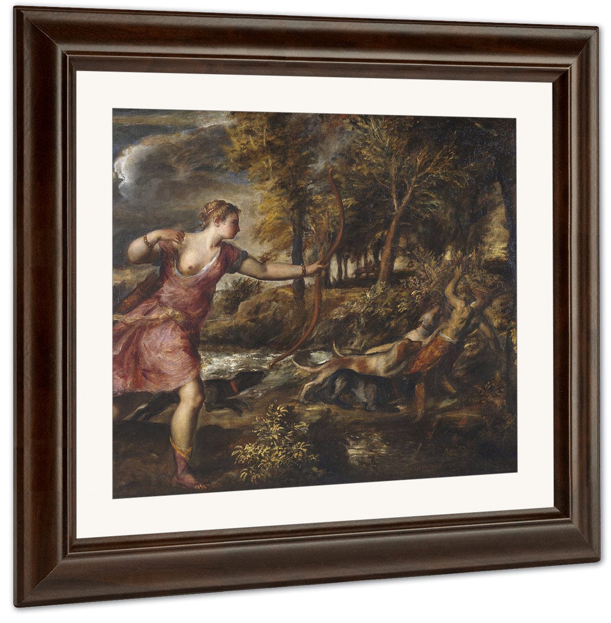 The Death Of Actaeon By Titian Fine Art Print