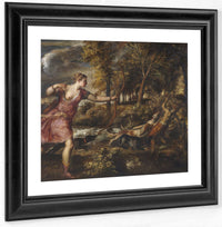 The Death Of Actaeon By Titian Fine Art Print