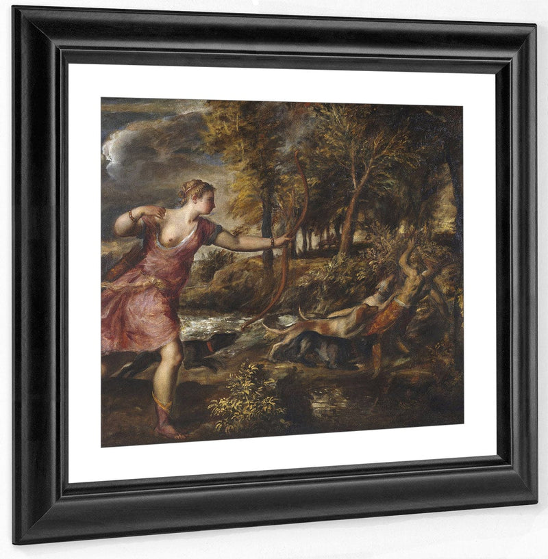 The Death Of Actaeon By Titian Fine Art Print
