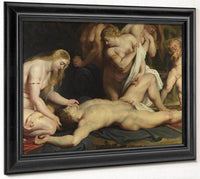 The Death Of Adonis With Venus Cupid And The Three Graces (Detail) By Peter Paul Rubens Fine Art Print