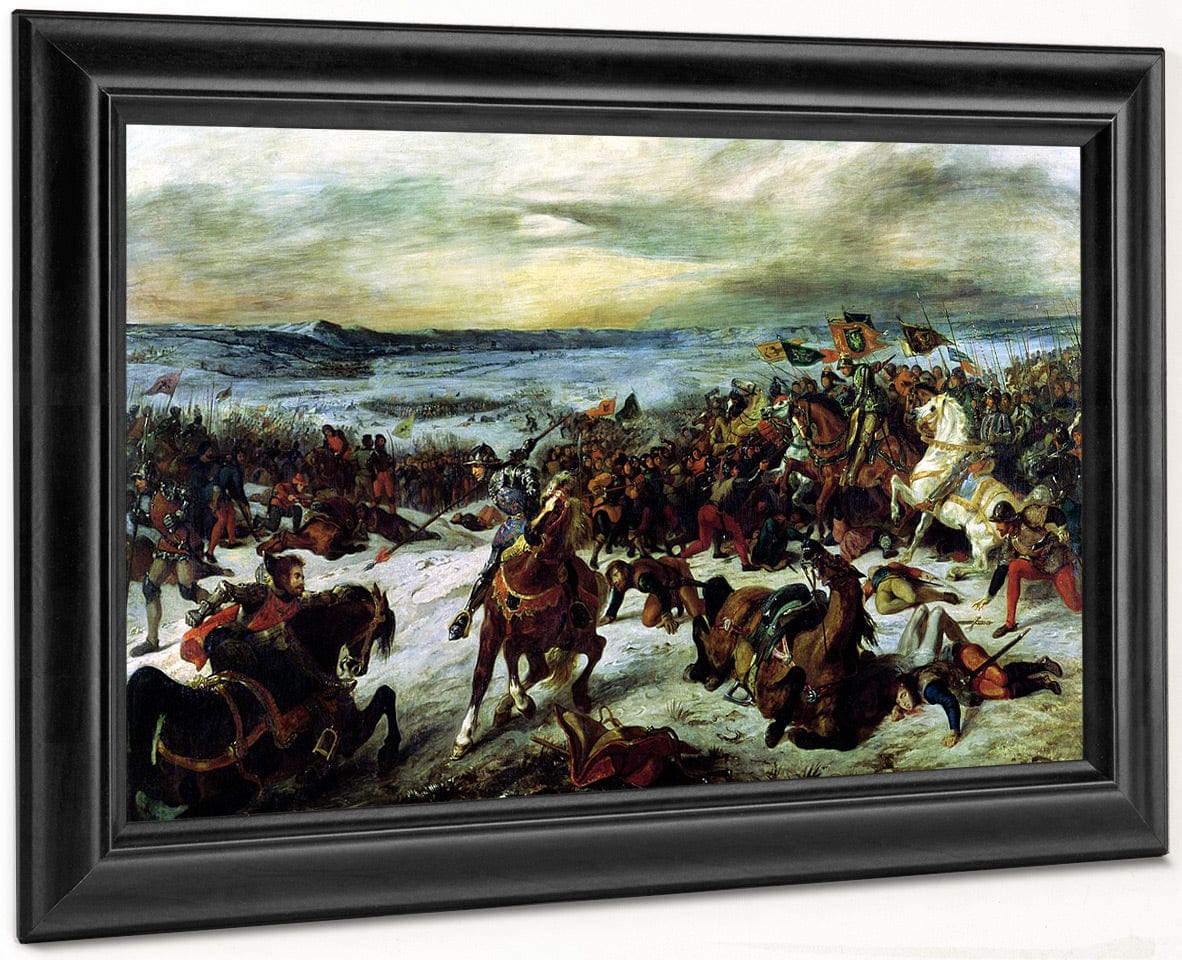 The Death Of Charles The Bold (1433 77) At The Battle Of Nancy, 5Th January 1477 By Ferdinand Victor Eugene Delacroix Fine Art Print