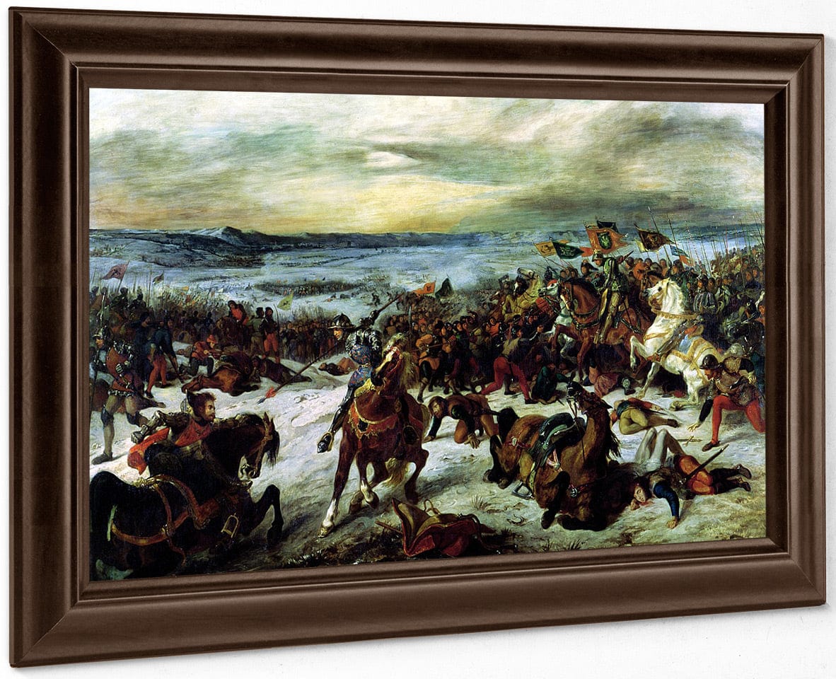 The Death Of Charles The Bold (1433 77) At The Battle Of Nancy, 5Th January 1477 By Ferdinand Victor Eugene Delacroix Fine Art Print