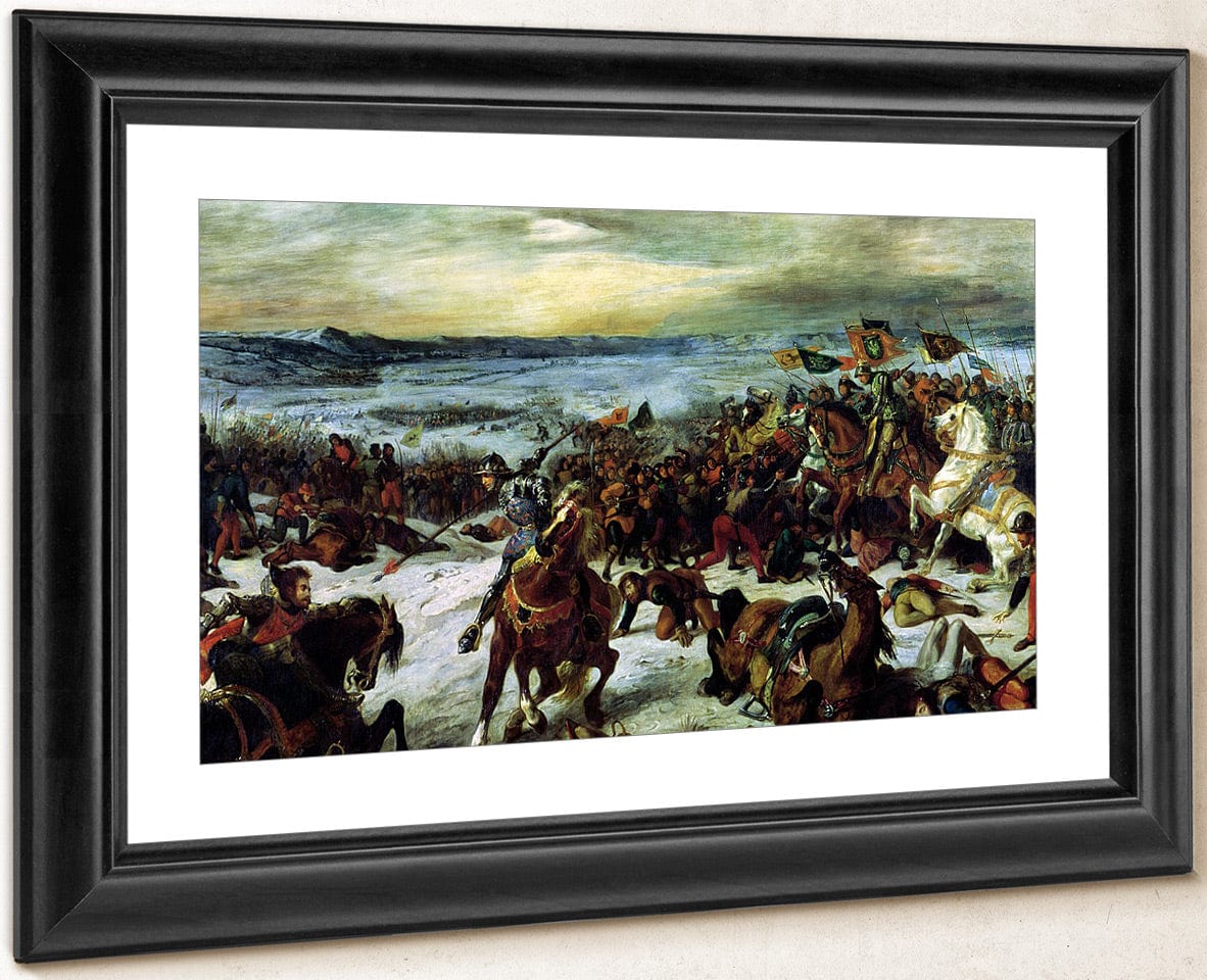 The Death Of Charles The Bold (1433 77) At The Battle Of Nancy, 5Th January 1477 By Ferdinand Victor Eugene Delacroix Fine Art Print