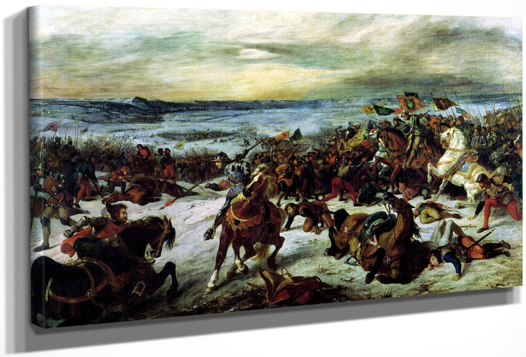 The Death Of Charles The Bold (1433 77) At The Battle Of Nancy, 5Th January 1477 By Ferdinand Victor Eugene Delacroix Fine Art Print