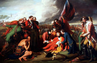 The Death Of General Wolfe Painting Benjamin West Canvas Art Fine Art Print