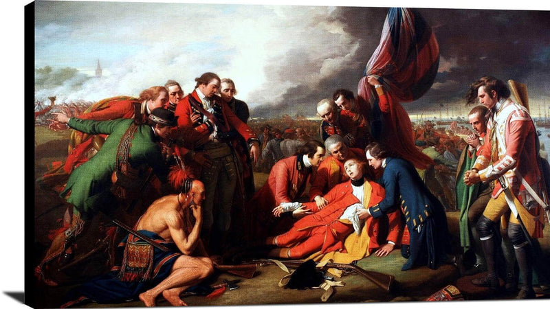 The Death Of General Wolfe Painting Benjamin West Canvas Art Fine Art Print