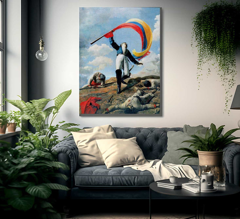 The Death Of Girardot In Barbula 1883 By Cristobal Rojas Poleo Fine Art Print