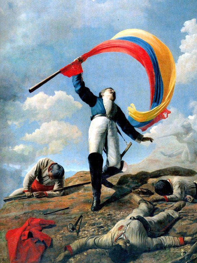 The Death Of Girardot In Barbula 1883 By Cristobal Rojas Poleo Fine Art Print