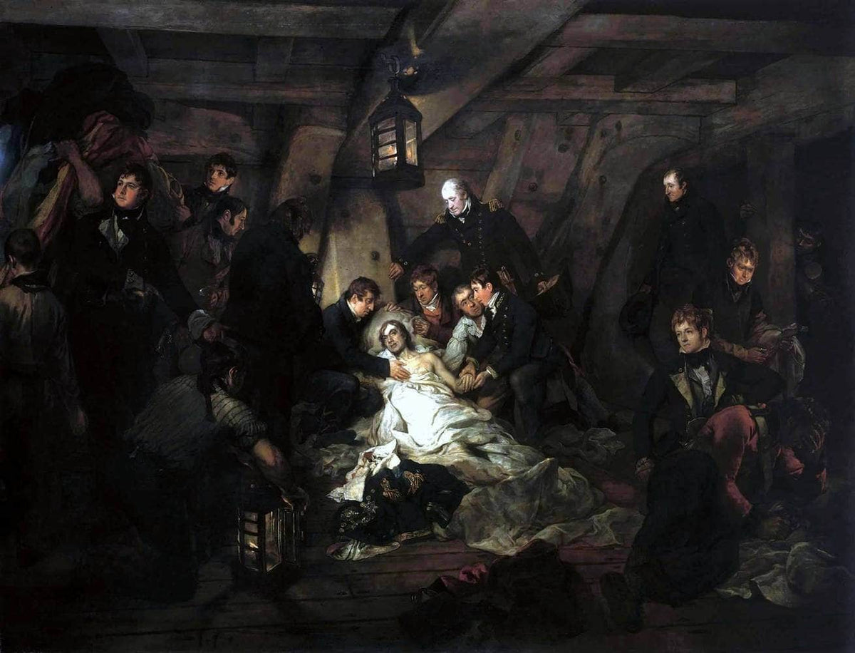 The Death Of Nelson Painting Arthur William Devis Canvas Art Fine Art Print