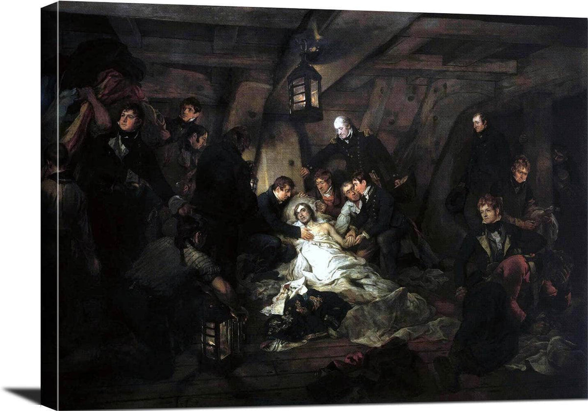 The Death Of Nelson Painting Arthur William Devis Canvas Art Fine Art Print