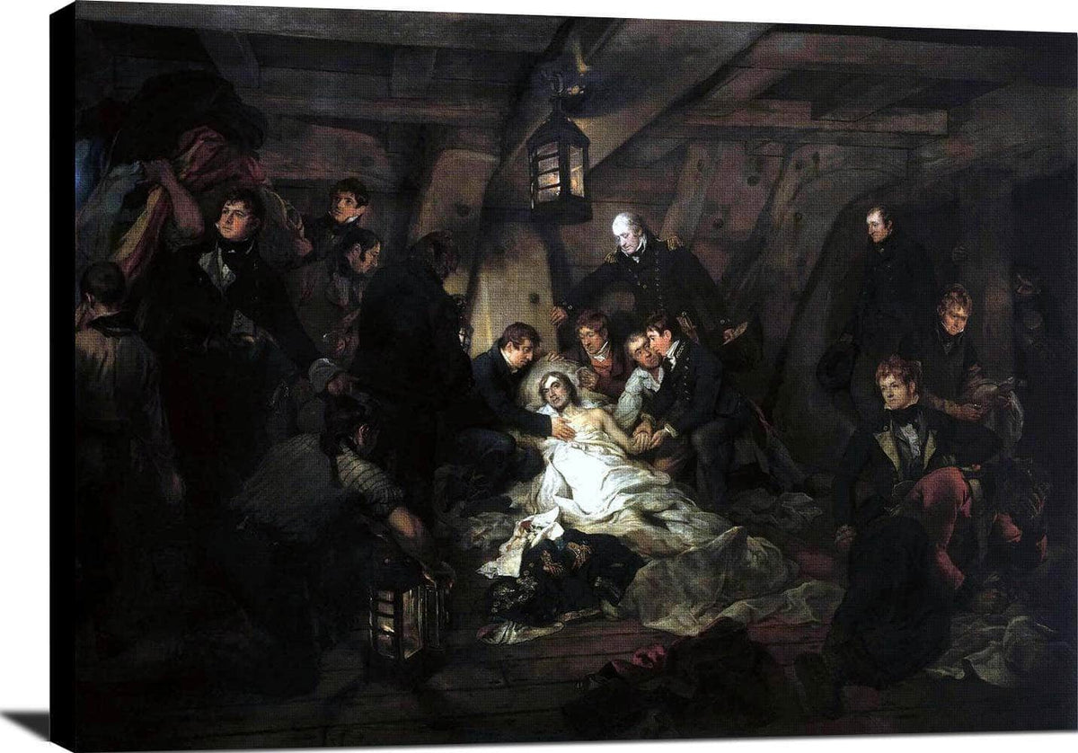 The Death Of Nelson Painting Arthur William Devis Canvas Art Fine Art Print