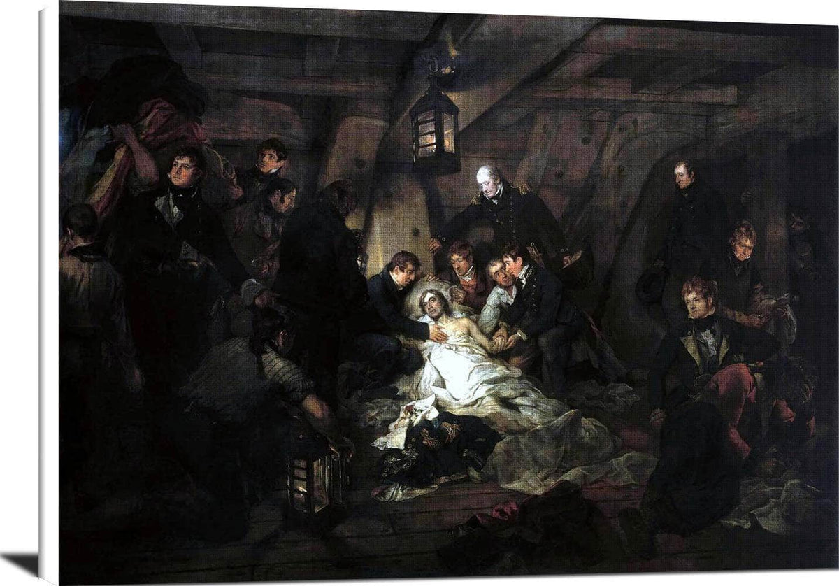 The Death Of Nelson Painting Arthur William Devis Canvas Art Fine Art Print