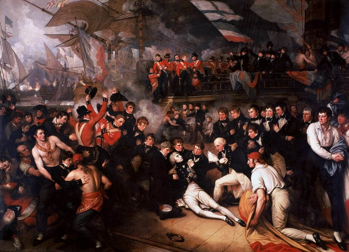 The Death Of Nelson Painting Benjamin West Canvas Art Fine Art Print