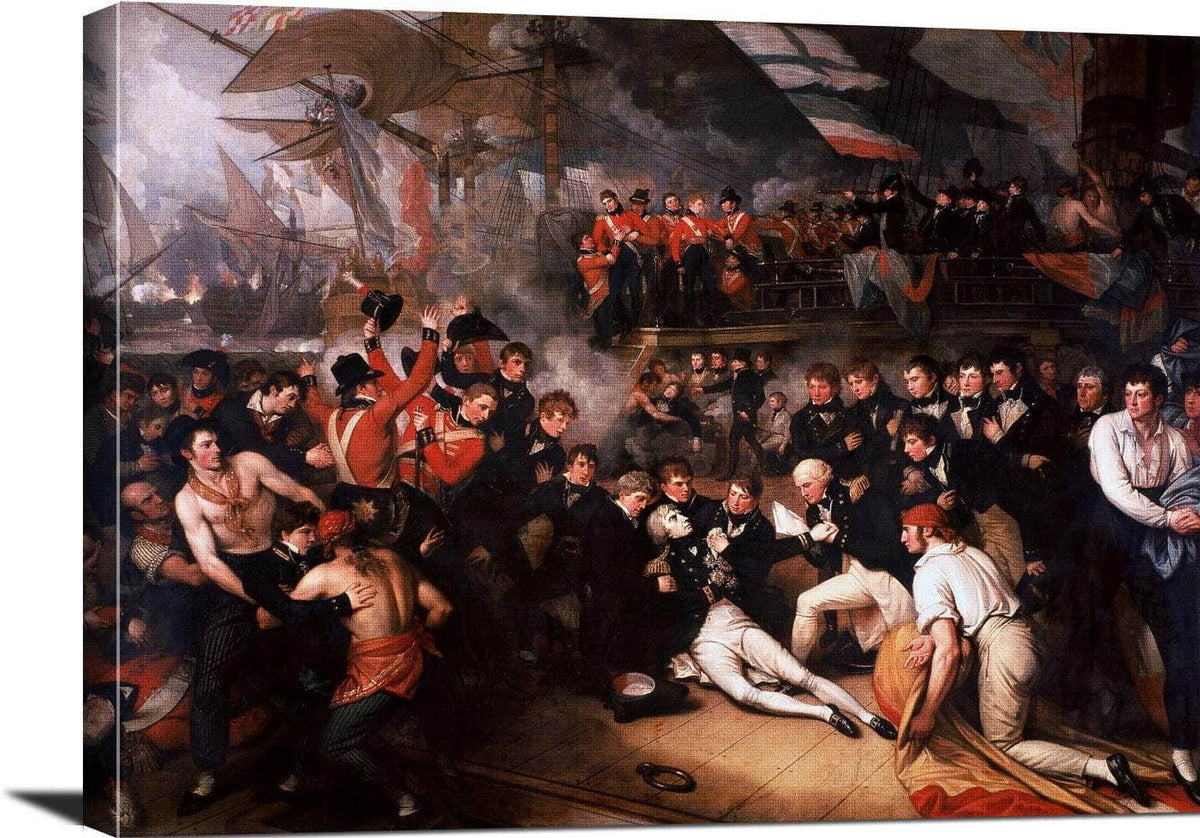 The Death Of Nelson Painting Benjamin West Canvas Art Fine Art Print