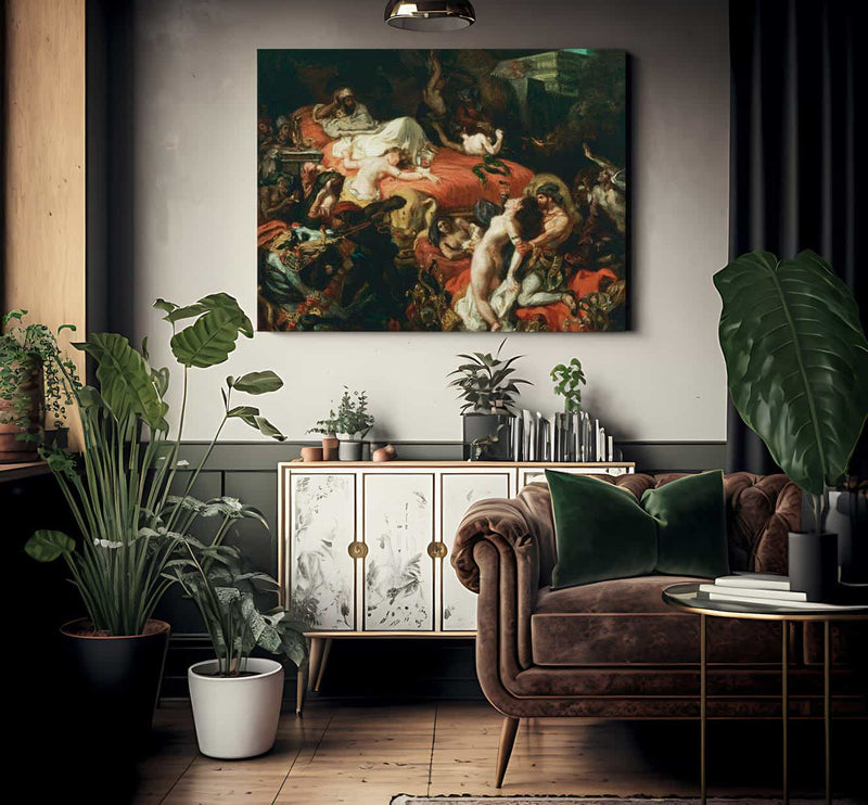 The Death Of Sardanapalus By Eugene Delacroix Fine Art Print