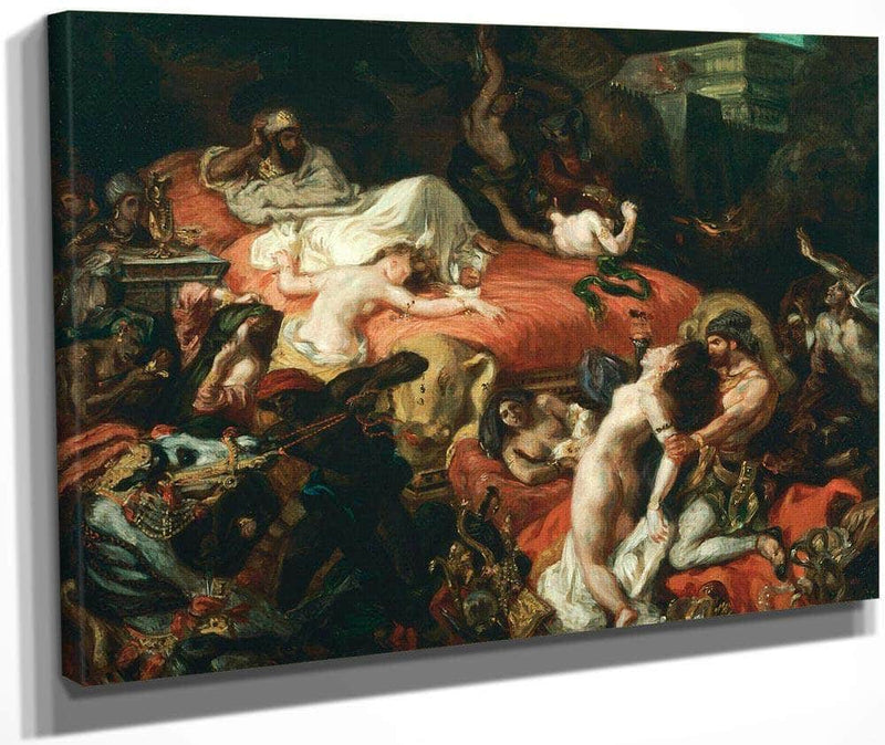 The Death Of Sardanapalus By Eugene Delacroix Fine Art Print