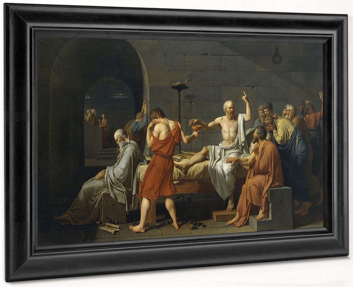 The Death Of Socrates 1 By Jacques Louis David Fine Art Print