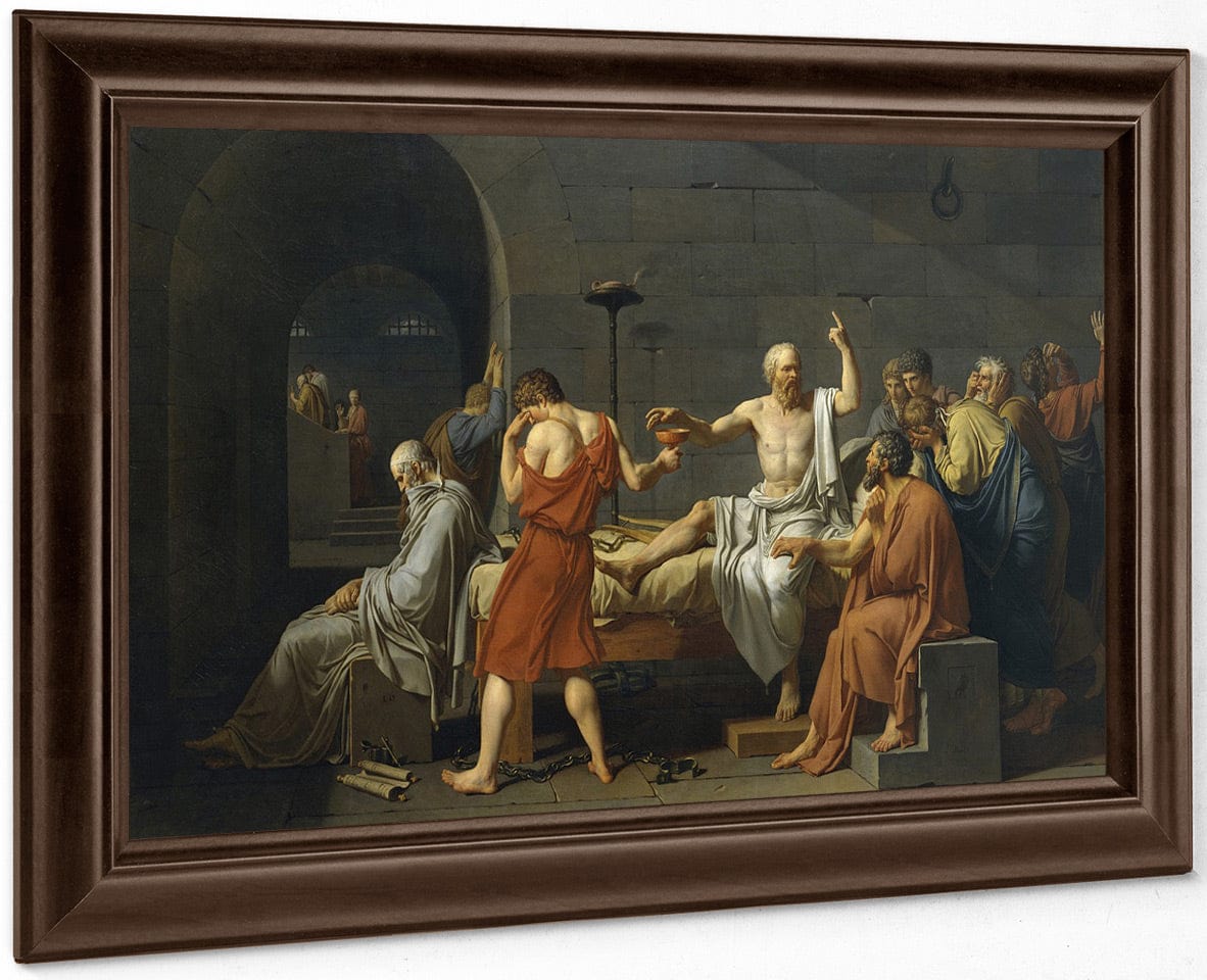 The Death Of Socrates 1 By Jacques Louis David Fine Art Print