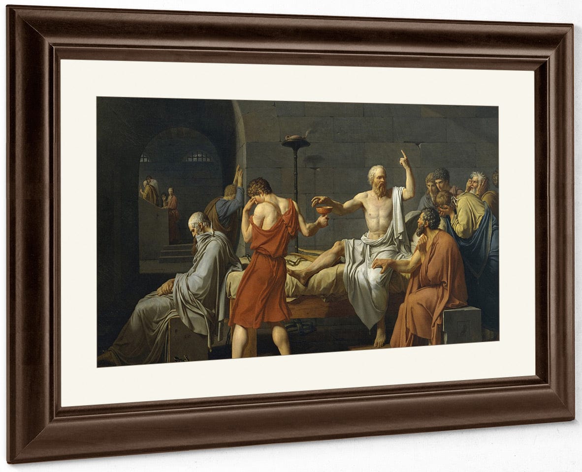 The Death Of Socrates 1 By Jacques Louis David Fine Art Print