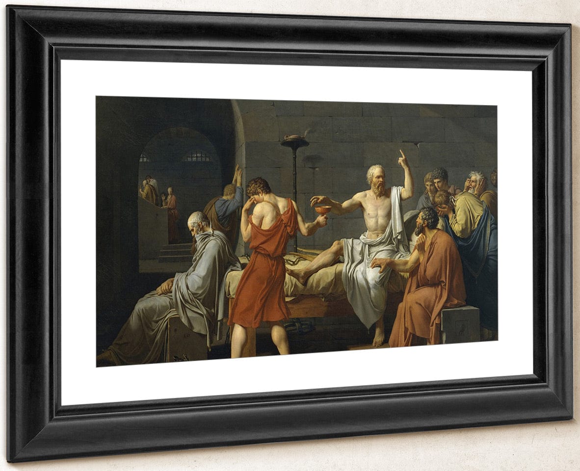 The Death Of Socrates 1 By Jacques Louis David Fine Art Print