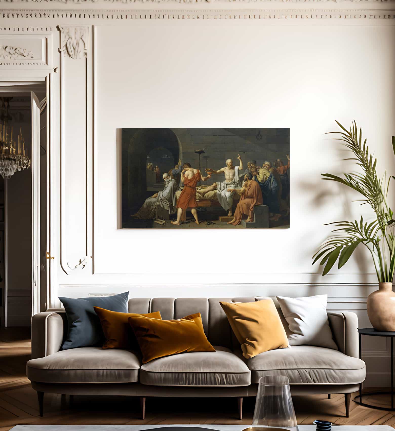 The Death Of Socrates 1 By Jacques Louis David Fine Art Print