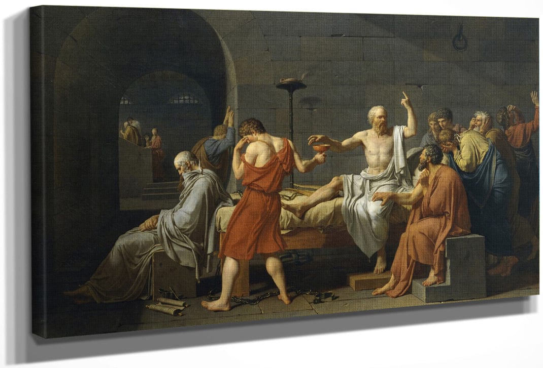 The Death Of Socrates 1 By Jacques Louis David Fine Art Print