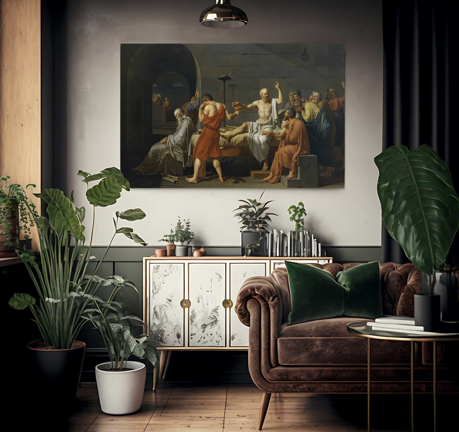 The Death Of Socrates 1 By Jacques Louis David Fine Art Print