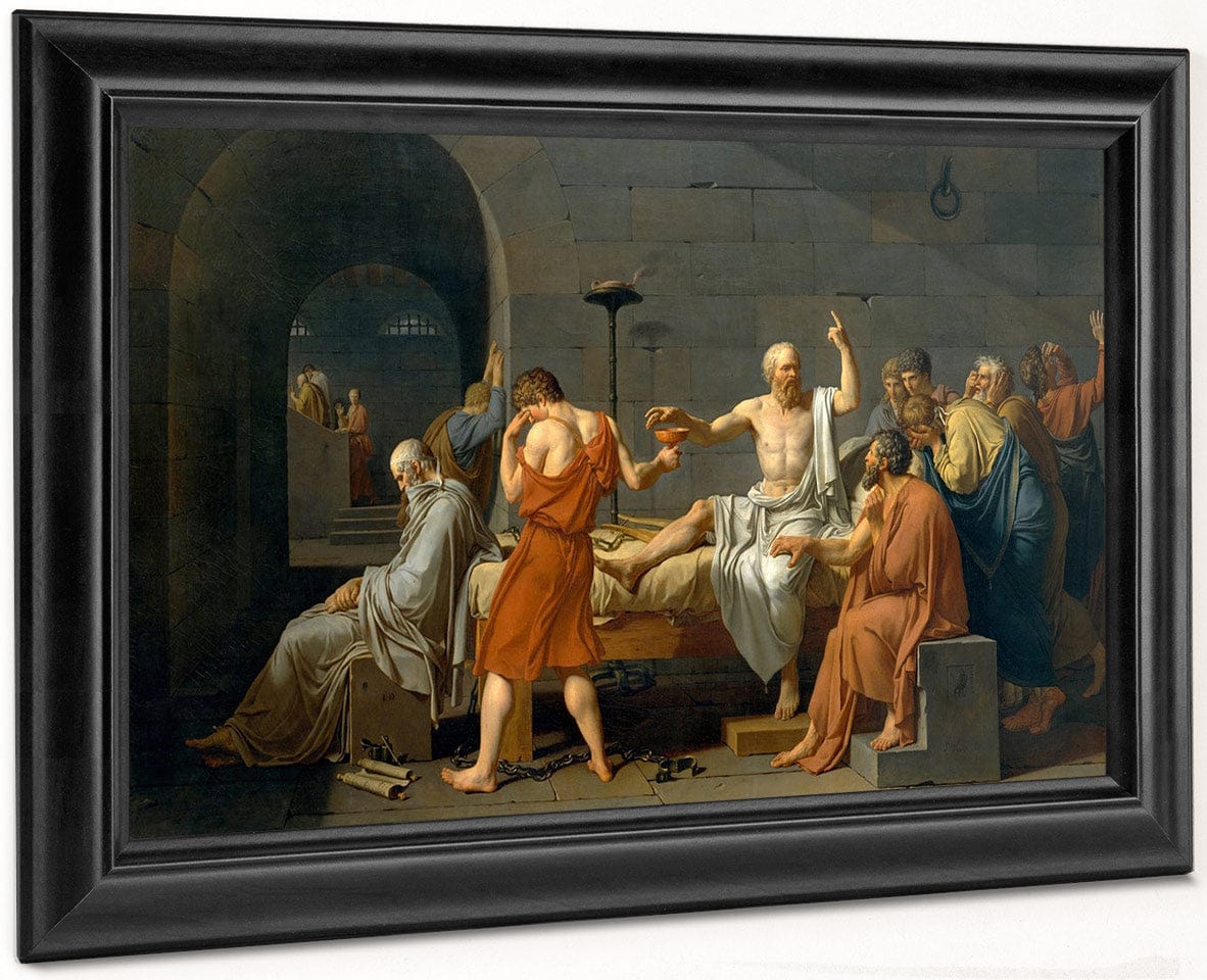 The Death Of Socrates 1787 By Jacques Louis David Fine Art Print
