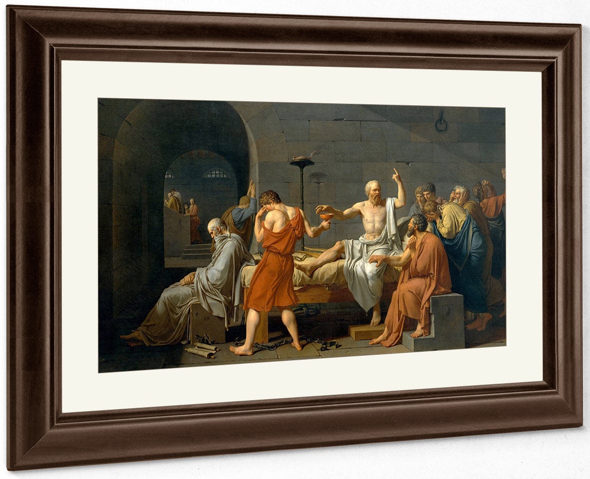 The Death Of Socrates 1787 By Jacques Louis David Fine Art Print