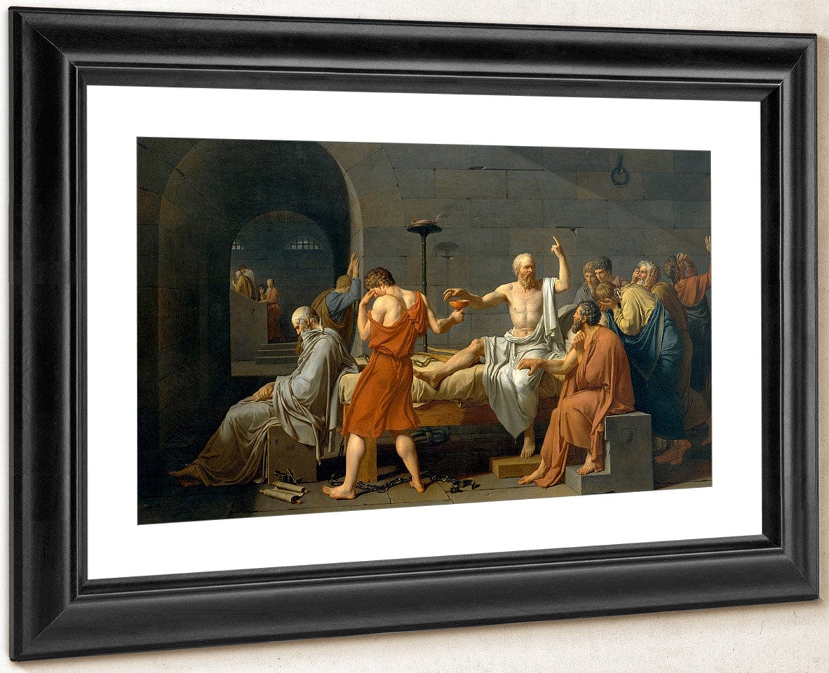 The Death Of Socrates 1787 By Jacques Louis David Fine Art Print