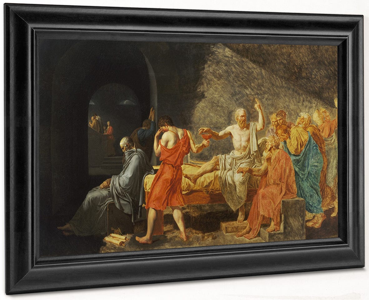 The Death Of Socrates By Jacques Louis David Fine Art Print