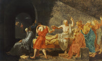 The Death Of Socrates By Jacques Louis David Fine Art Print