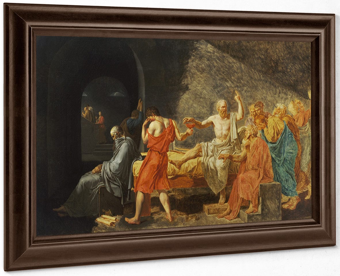 The Death Of Socrates By Jacques Louis David Fine Art Print