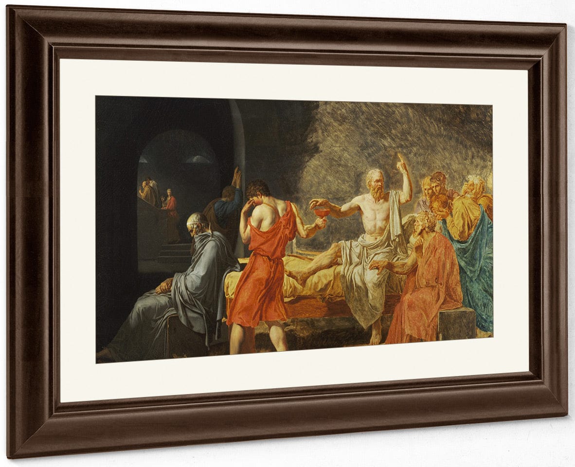 The Death Of Socrates By Jacques Louis David Fine Art Print