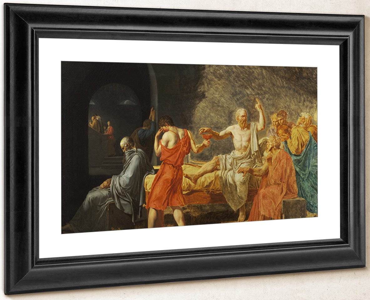 The Death Of Socrates By Jacques Louis David Fine Art Print
