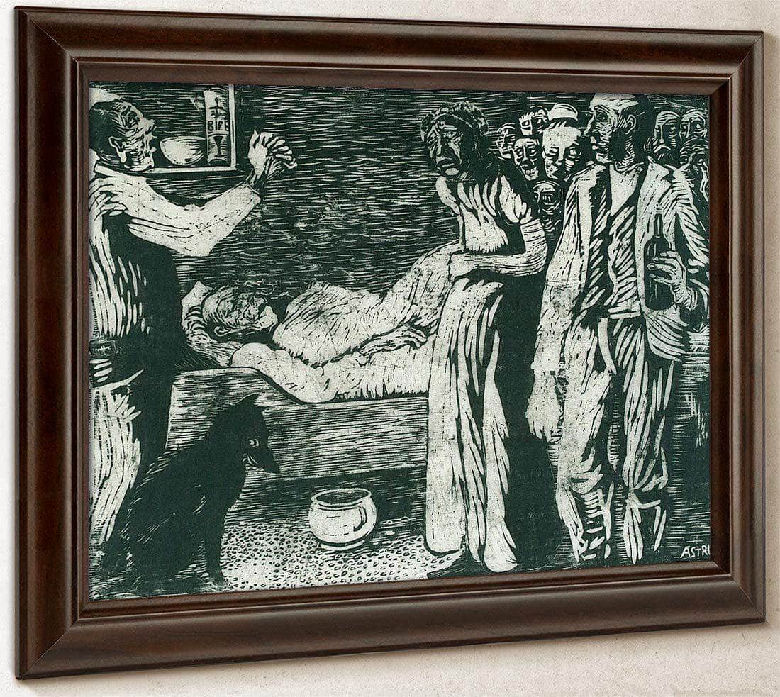 The Death Of The Village Thief By Nicolai Astrup Fine Art Print