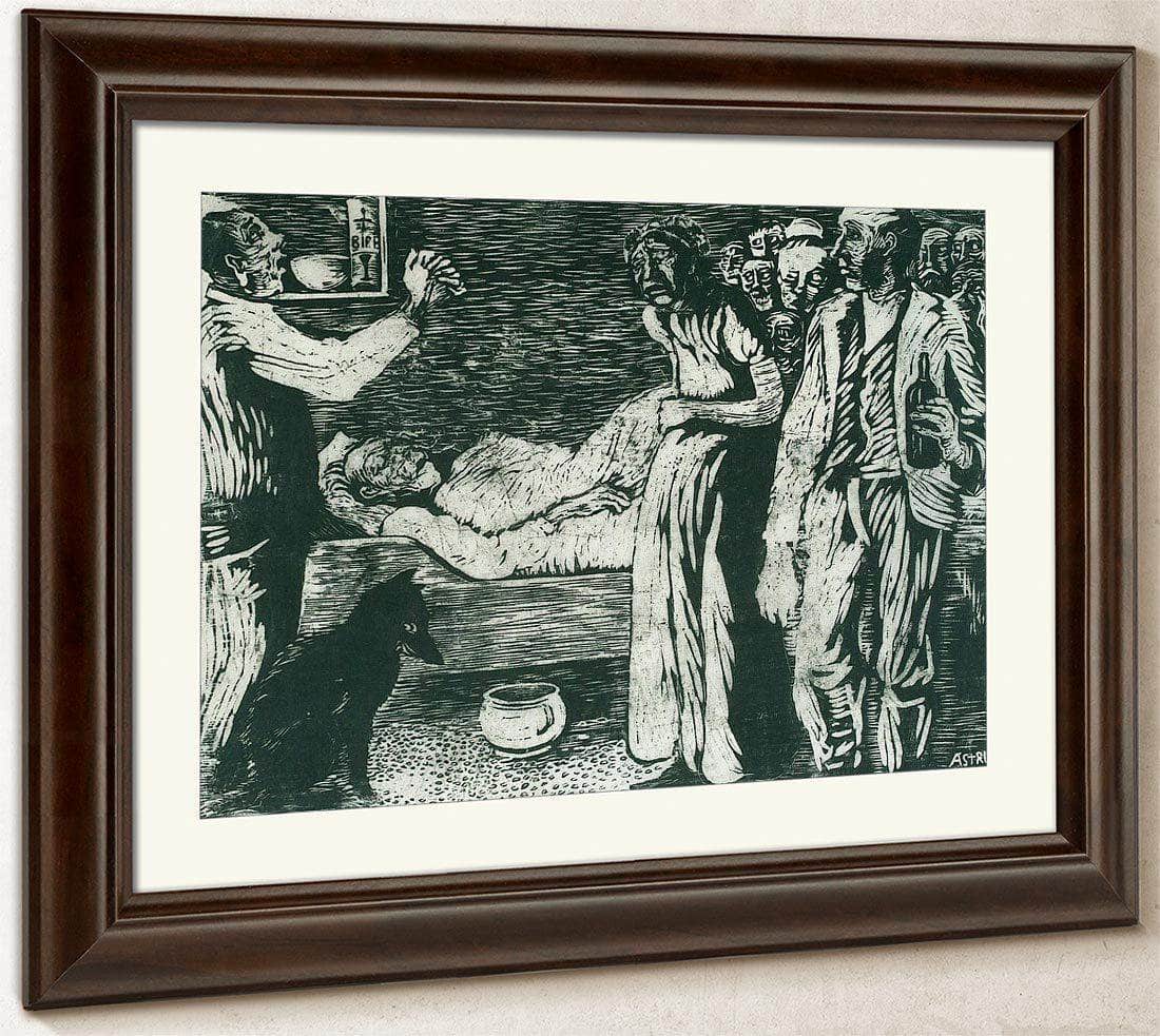 The Death Of The Village Thief By Nicolai Astrup Fine Art Print