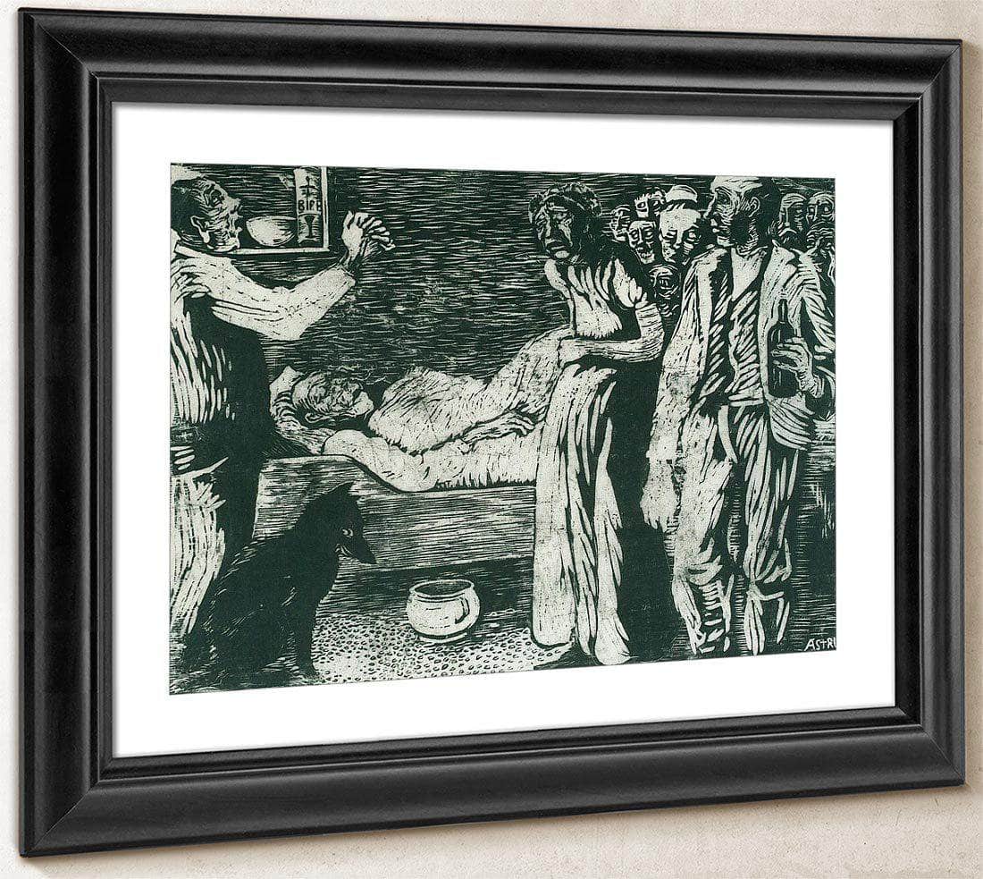 The Death Of The Village Thief By Nicolai Astrup Fine Art Print