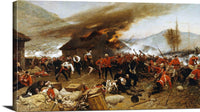 The Defence Of Rorke's Drift Painting Alphonse De Neuville Canvas Art Fine Art Print