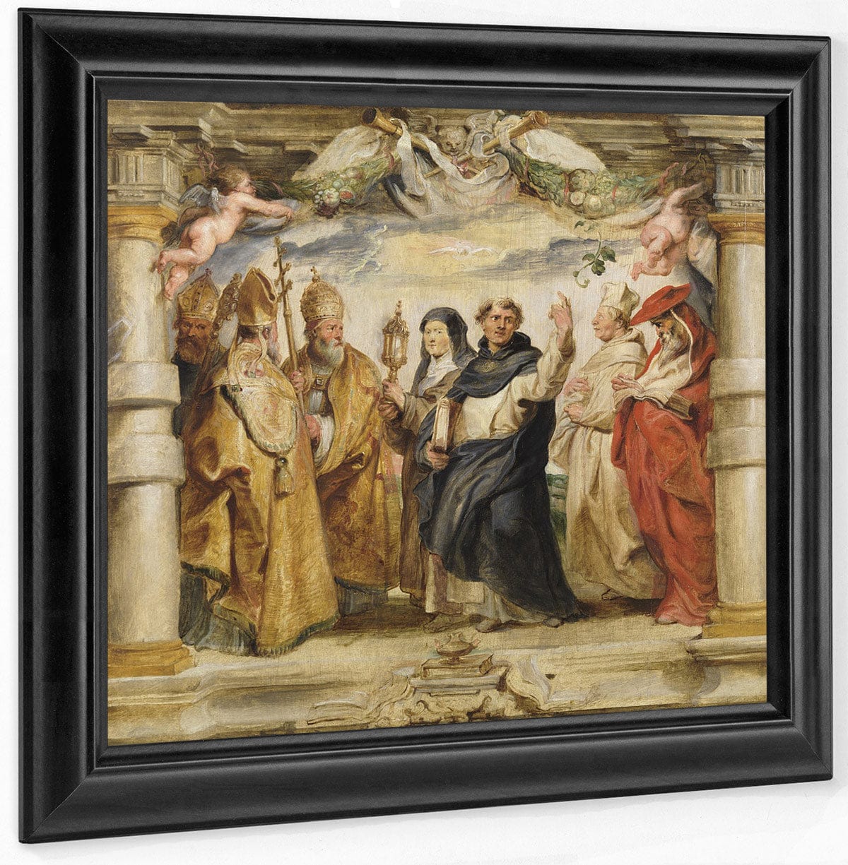 The Defenders Of The Eucharist By Peter Paul Rubens Fine Art Print