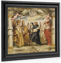 The Defenders Of The Eucharist By Peter Paul Rubens Fine Art Print