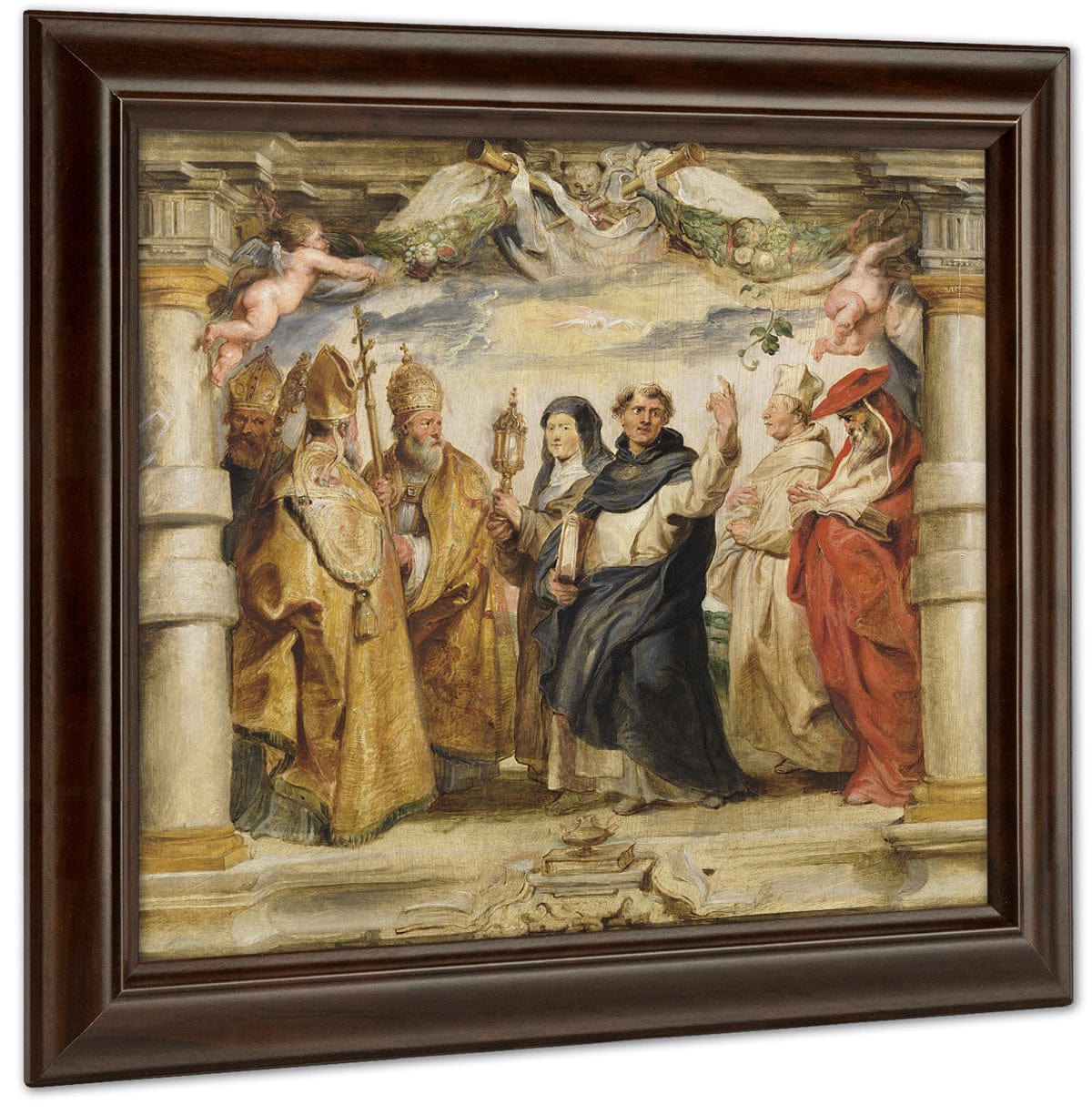 The Defenders Of The Eucharist By Peter Paul Rubens Fine Art Print