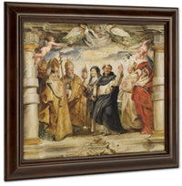The Defenders Of The Eucharist By Peter Paul Rubens Fine Art Print