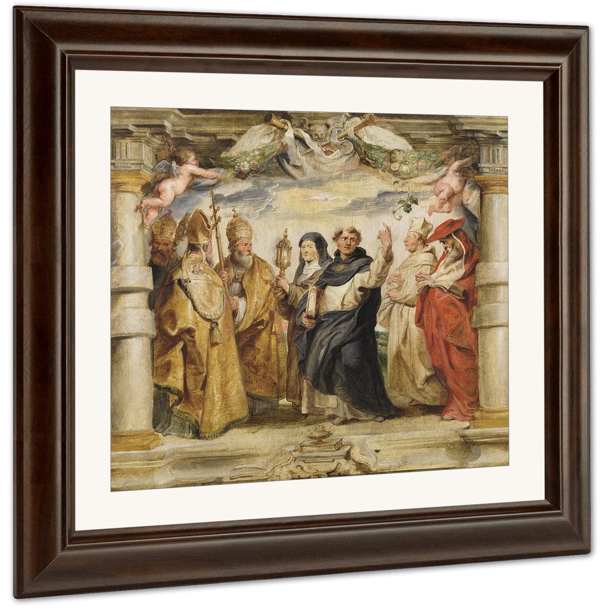 The Defenders Of The Eucharist By Peter Paul Rubens Fine Art Print